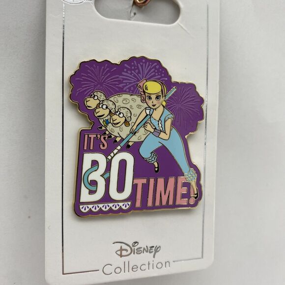 Disney Parks Pin Bo Peep Toy Story 4 "It's Bo Time" with Sheep Trading Pin - Picture 3 of 4